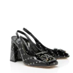 Louis Vuitton Patent Calfskin Monogram Shake Slingback Pumps - Size 7.5 / 37.5 - Image 3