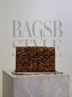 YSL CASSANDRE CHAIN WALLET IN LEOPARD-PRINT CANVAS 377828 (22.5*14*4cm) - Imagen 6
