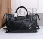 BALENCIAGA WOMEN'S LE CITY BAG MEDIUM IN BLACK ‎8657602ACFH1000 (38.5*24*15cm) - Image 2