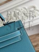 HERMÈS MASTER KELLY 28 DENIM BLUE SELLIER PALLADIUM (28 × 22 × 10 cm) - Image 6