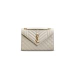 YSL ENVELOPE MEDIUM IN SMOOTH LEATHER 600185 (24*17.5*6cm)