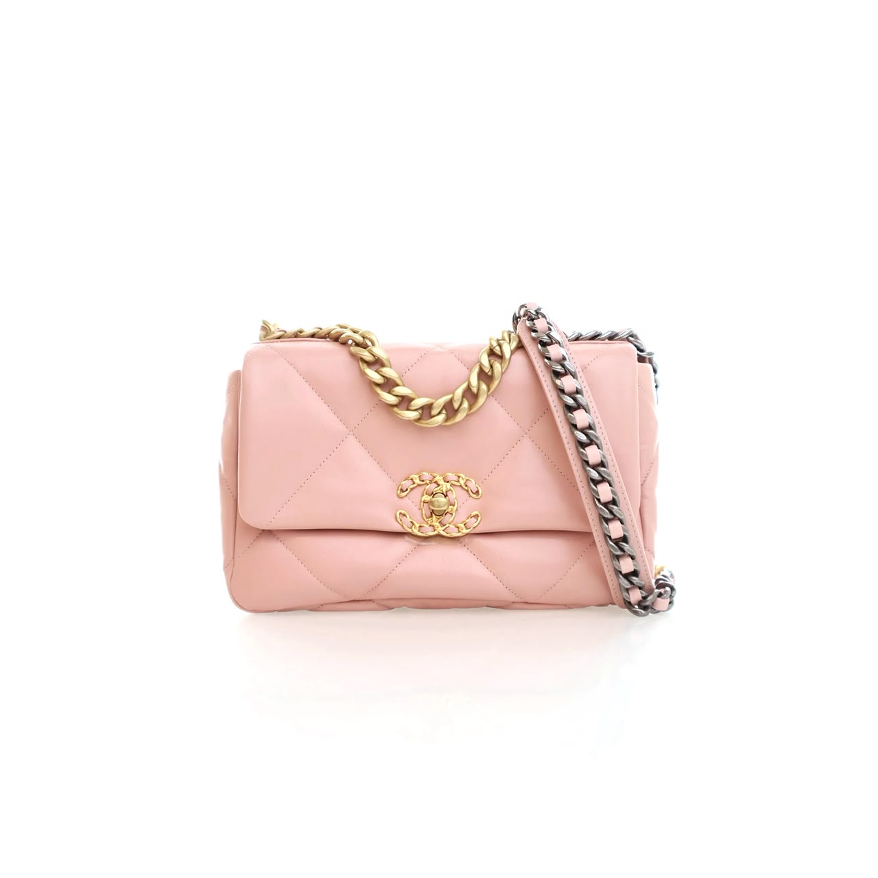 WhatsApp Image 2026-07-21 at 2.38.06 AM CHANEL MASTER 19 FLAP SMALL PINK GOATSKIN AS1160 (26*16*9cm) - Image 1