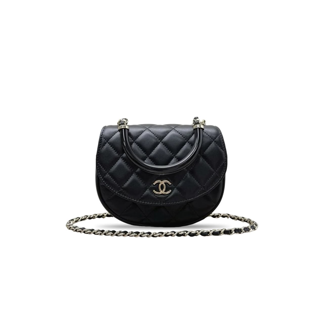 WhatsApp Image 2026-07-21 at 2.56.17 AM CHANEL MASTER QUILTED LAMBSKIN IN THE LOOP HANDLE FLAP BAG AP4410 (16*14*6.6cm) - Image 1
