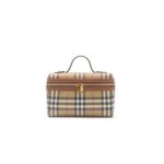 BURBERRY CHECK VANITY BAG 81205251 (19.5*15*8cm)