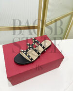 valentino Rockstud Flat Slide Sandal 5W2S0C49VOD_0NOذذذذذ
