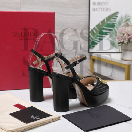 valentino Garavani Vlogo Chunky Heel Platform Sandals