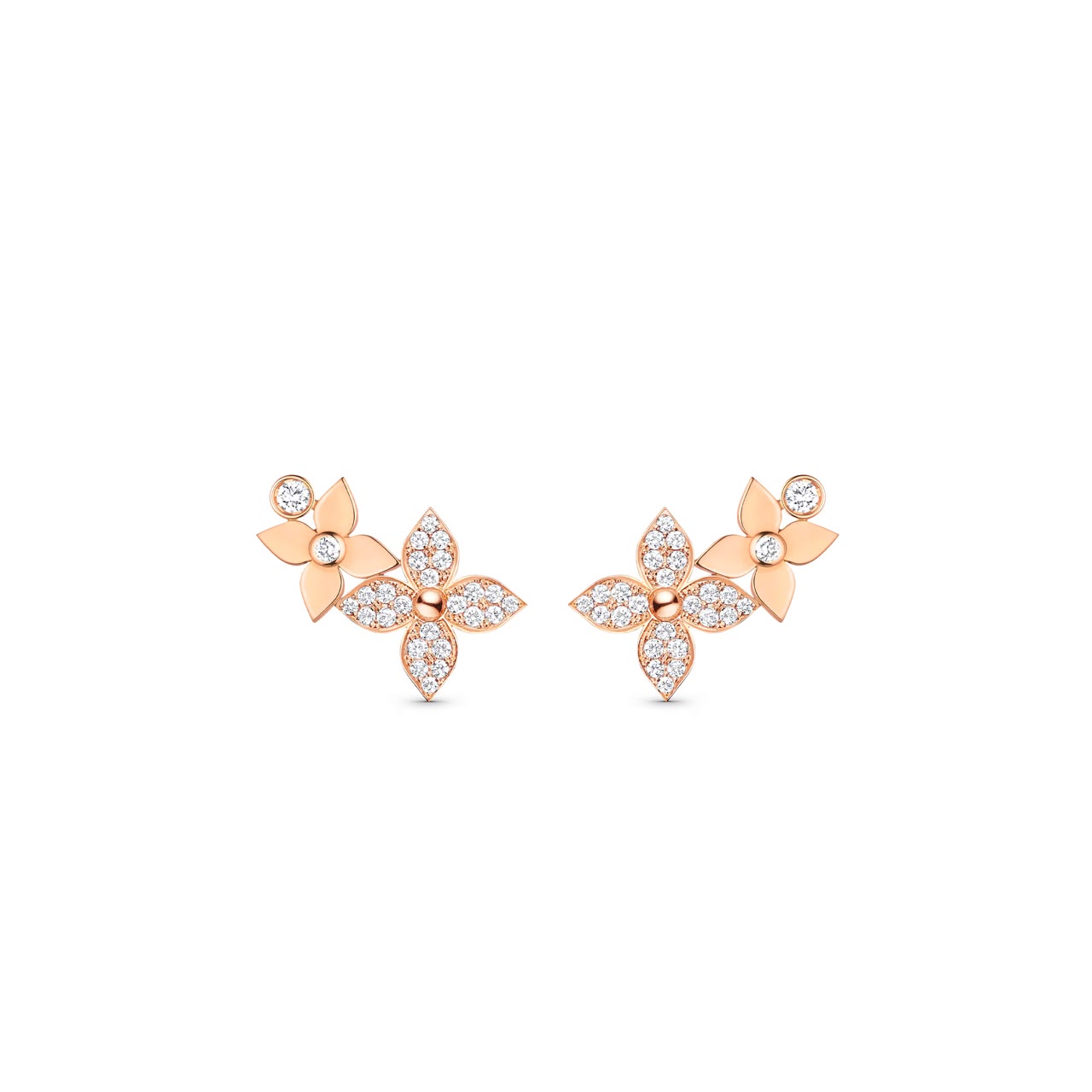 WhatsApp Image 2026-08-03 at 3.17.14 AM LOUIS VUITTON IDYLLE BLOSSOM EARRING, PINK GOLD AND DIAMONDS Q96945 - Image 1