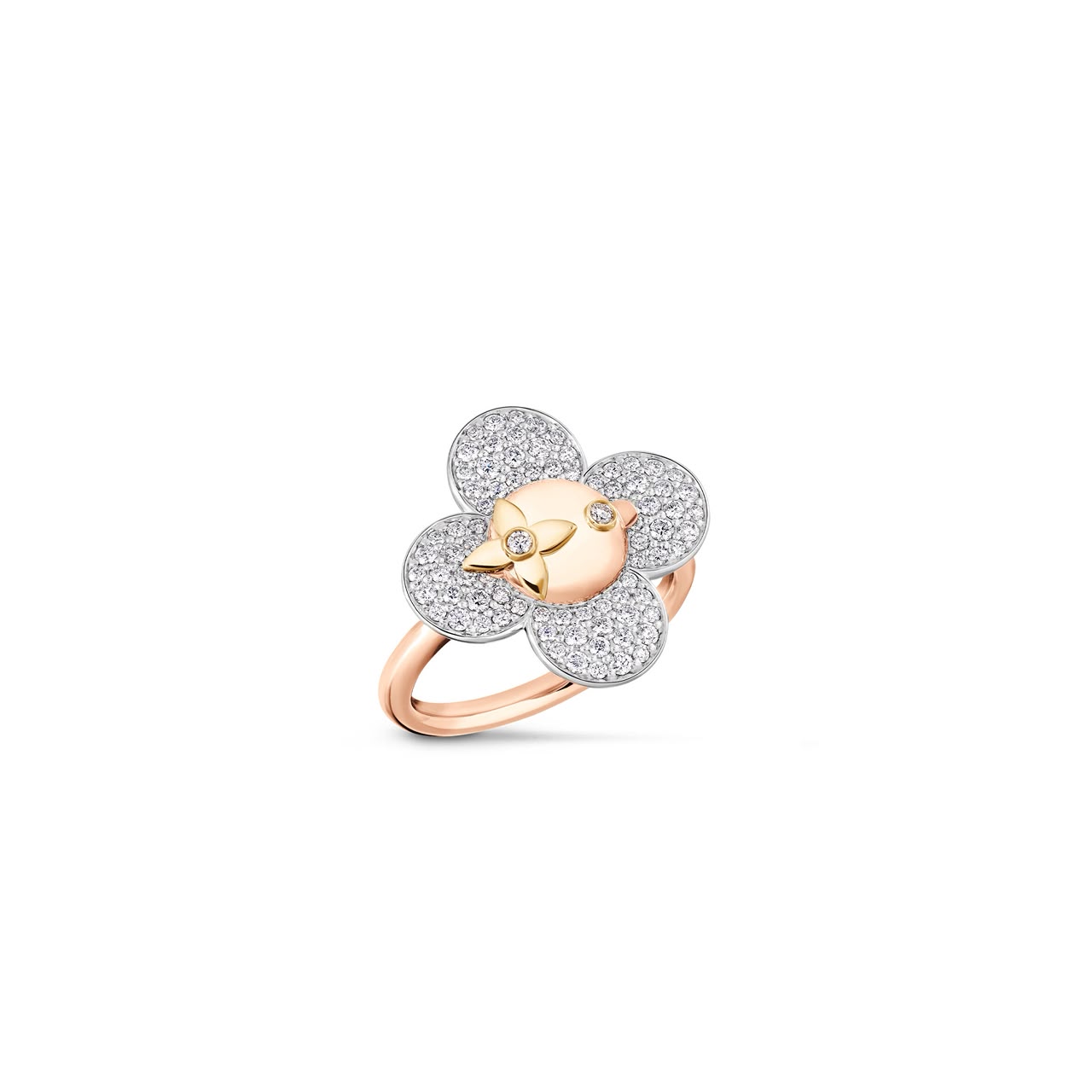 WhatsApp Image 2026-08-03 at 3.31.34 AM LOUIS VUITTON VIVIENNE RING, 3 GOLDS AND DIAMONDS Q0T48G - Image 1