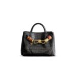 BOTTEGA VENETA MINI ANDIAMO CROCODILE LEATHER 777614 (22 × 15.5 × 9 cm)