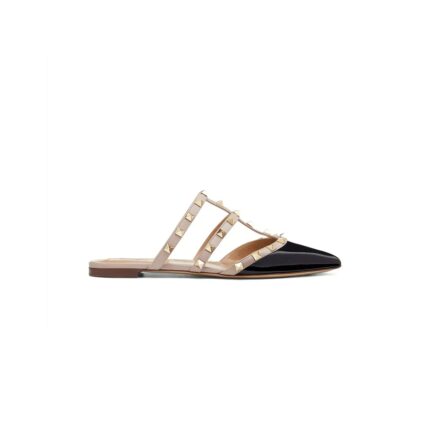valentino Rockstud Patent Leather Mule 5W2S0H15Vnw_N91