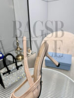 prada Mesh Open Toe High Heels