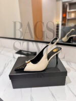 ysl Babylone Breteuil Slingback Pumps Smooth Leather