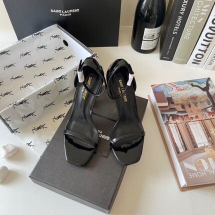 ysl Opyum Sandals Patent Leather